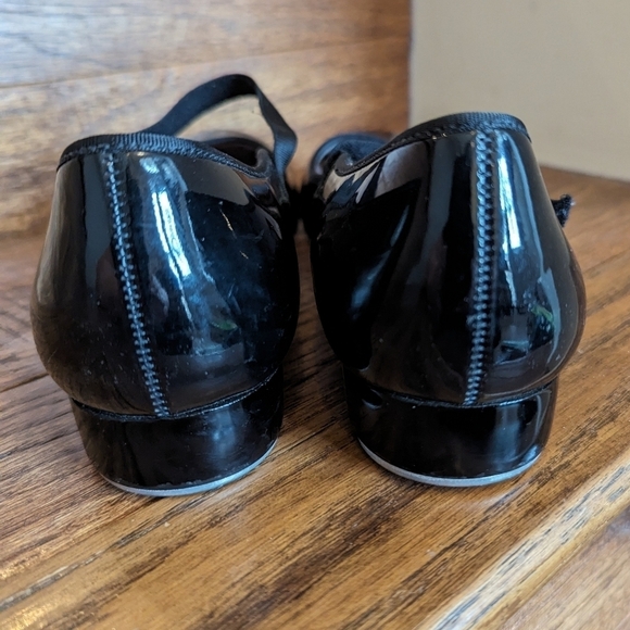 Capezio Tap Dance Shoes Mary Jane style black patent leather  shoes women's Sz 8 - Picture 7 of 11